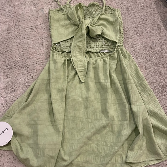 Charming Green Kids Dress - Picture 2 of 2